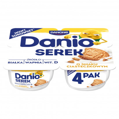 Danio Serek o smaku ciasteczkowym 520 g (4 x 130 g)