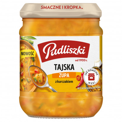 Pudliszki Zupa tajska z kurczakiem 440 g