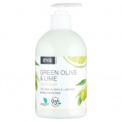 Eva Natura Mydło w płynie zielona oliwka & limonka 500 ml