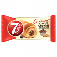 7Days Cream&Cookies rogalik z nadzieniem z orzechami laskowymi z kawałkami ciastek - 60 g