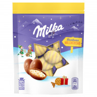 Milka Czekolada Mleczna Z Nadzieniem Mlecznym I Kawałkami Orzechów Laskowych 86 G (14 Sztuk)