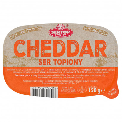 Sertop Tychy Ser topiony cheddar 150 g
