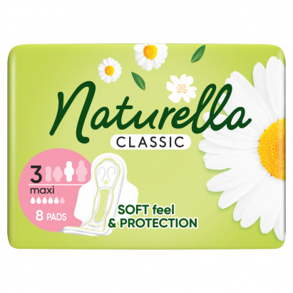 Naturella Classic Maxi rozmiar 3 Podpaski ze skrzydełkami, × 8