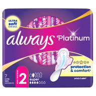 Always Platinum Super (rozmiar 2) Podpaski ze skrzydełkami 7