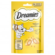 Dreamies Karma uzupełniająca dla dorosłych kotów i kociąt z pysznym serem 60 g