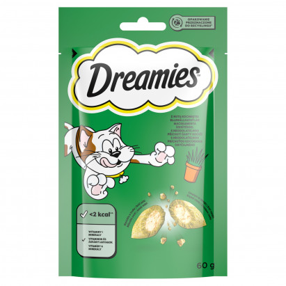 Dreamies Karma uzupełniająca dla dorosłych kotów i kociąt z nutą kocimiętki 60 g