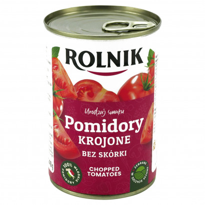 Rolnik Urodzaj smaku Pomidory krojone bez skórki 400 g
