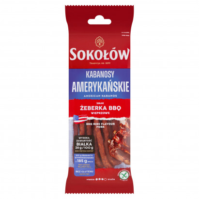 Sokołów Kabanosy amerykańskie 100 g