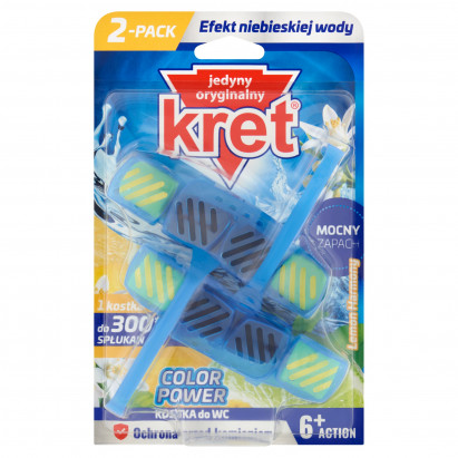 Kret Color Power Lemon Harmony Kostka do WC 2 x 40 g