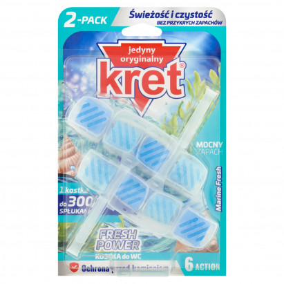 Kret Fresh Power Marine Fresh Kostka do WC 2 x 40 g