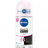 Nivea Black&White Invisible Clear Antyperspirant Roll ON 50 ml