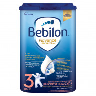 Bebilon 3 Advance Pronutra Junior Odżywcza formuła na bazie mleka po 1. roku życia 800 g
