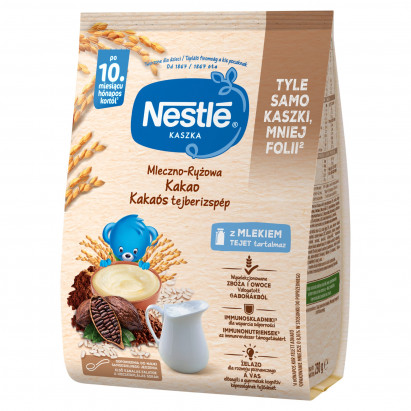 Nestlé Kaszka mleczno-ryżowa kakao po 10. miesiącu 230 g