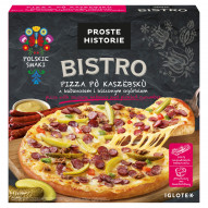 Proste Historie Bistro Pizza po kaszebsku z kabanosem i kiszonym ogórkiem 400 g