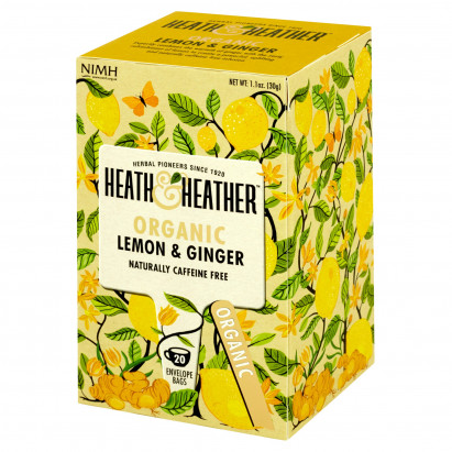 Heath & Heather Napar ekologiczny imbir i cytryna 30 g (20 saszetek)