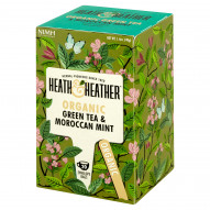 Heath & Heather Herbata zielona organiczna z miętą 40 g (20 saszetek)