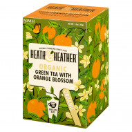 Heath & Heather Herbata zielona organiczna z naturalnym aromatem pomarańczowym 40 g (20 saszetek)