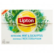 Lipton Orzeźwiająca mięta z eukaliptusem Herbatka ziołowa 26 g (20 torebek)