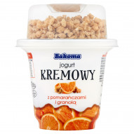 Bakoma Jogurt kremowy z pomarańczą i granolą 230 g