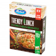 Melvit Premium Trendy Lunch ryż vermicelli groszek marchew bazylia 320 g (4 x 80 g)