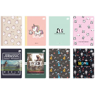 Zeszyt A5 32 kolorowa linia UV mix wzorów