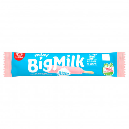 Big Milk Mini Lody o smaku truskawkowym 35 ml