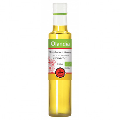 OLEJ SŁONECZNIKOWY DO SMAŻENIA EKO 250ML OLANDIA