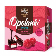 Odra Duetki Opolanki Pianki z galaretką malinową w czekoladzie 400g