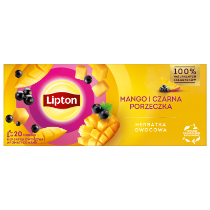 Lipton Herbatka owocowa Mango i Czarna porzeczka 20TB 34g