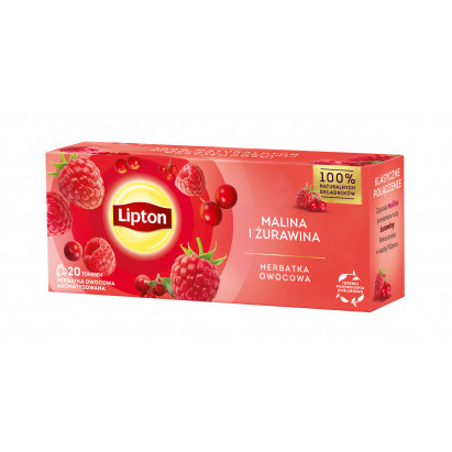 Lipton Herbatka owocowa Malina i Żurawina 20TB 32g