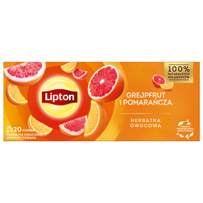 Lipton Herbatka owocowa Grejpfrut i Pomarańcza 20TB 34g