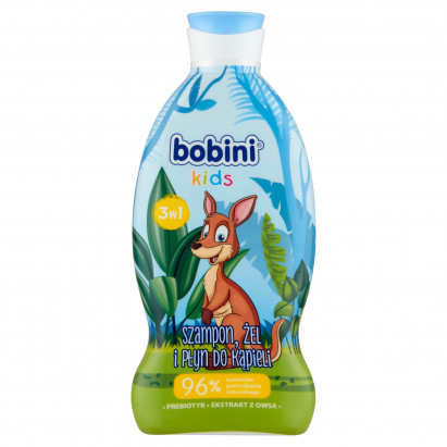 Bobini Kids Szampon żel i płyn do kąpieli 3w1 kangur 330 ml