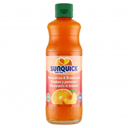 Sunquick Koncentrat napoju pomarańcza & brzoskwinia 580 ml