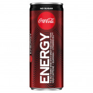 Coca-Cola Energy No Sugar Napój gazowany energetyzujący 250 ml