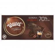 Wawel Czekolada gorzka z drobinkami kawy i ziarna kakaowego 70% cocoa 100 g