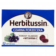Herbitussin Porost Islandzki Pastylki do ssania Suplement diety 12 pastylek