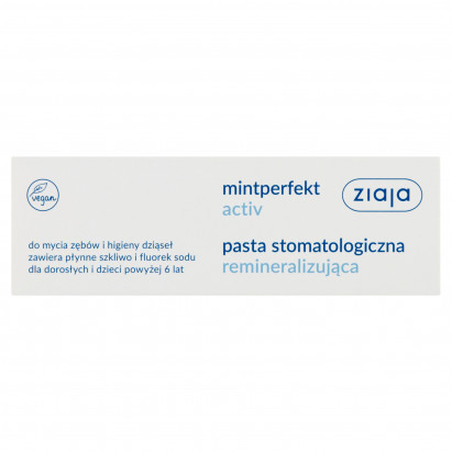 Ziaja Mintperfekt Activ Pasta stomatologiczna remineralizująca 75 ml