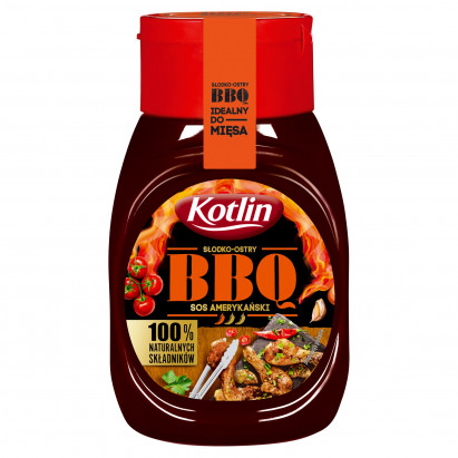 Kotlin Sos amerykański BBQ słodko-ostry 330 g