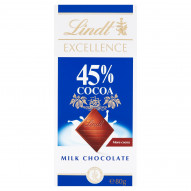 Lindt Excellence 45 % Cocoa Czekolada mleczna 80 g