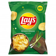 Lay's Chipsy ziemniaczane o smaku zielonej cebulki 215 g