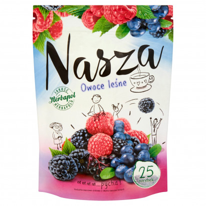 Herbapol Nasza Owoce leśne Herbatka owocowo-ziołowa 47,5 g (25 torebek)