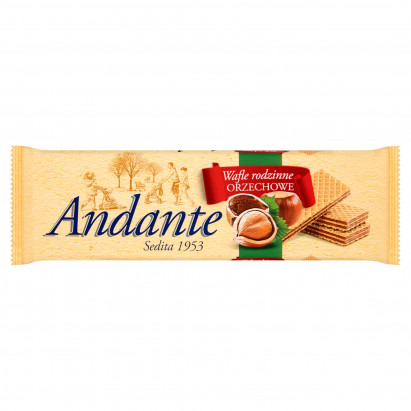 Andante Wafle rodzinne orzechowe 130 g