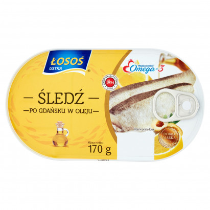 Łosoś Ustka Śledź po gdańsku w oleju 170 g