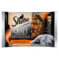 Sheba Craft Collection Karma pełnoporcjowa soczyste smaki w sosie 340 g (4 x 85 g)
