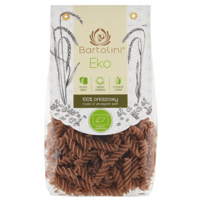 Bartolini Eko Makaron 100% orkiszowy świderek nr 2 250 g