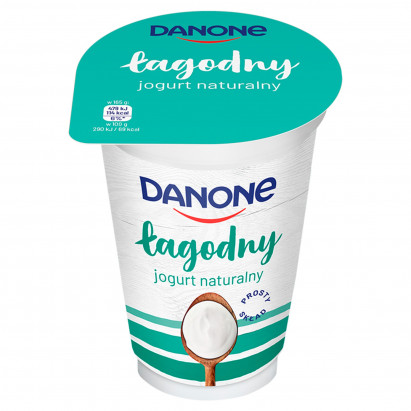Danone łagodny Jogurt naturalny 165 g