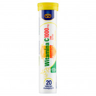 Krüger Suplement diety witamina C 1000 Protect cynk rutyna smak cytrynowy 80 g (20 sztuk)