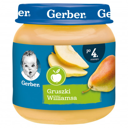 Gerber Gruszki Williamsa dla niemowląt po 4. miesiącu 125 g