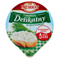 Président Twaróg Delikatny ze szczypiorkiem 150 g