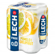 Lech Free Piwo bezalkoholowe pomelo i grejpfrut 4 x 500 ml